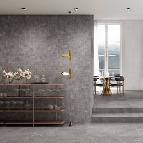 Carrelage en grès cérame - TUNE SNOW MOSAICO - CERAMICHE REFIN - poli / rainuré / d'intérieur