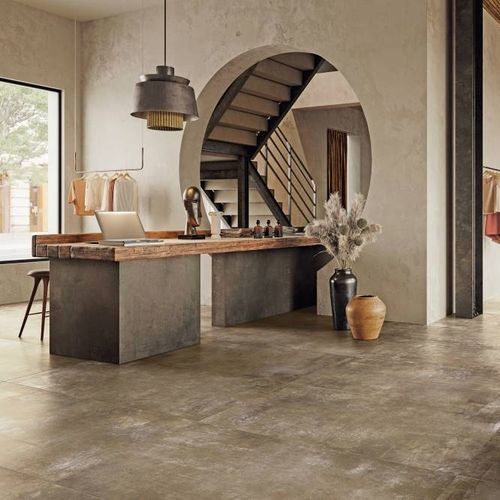 Carrelage en grès cérame - PLANT CLAY  - CERAMICHE REFIN - poli / d'intérieur / de salon