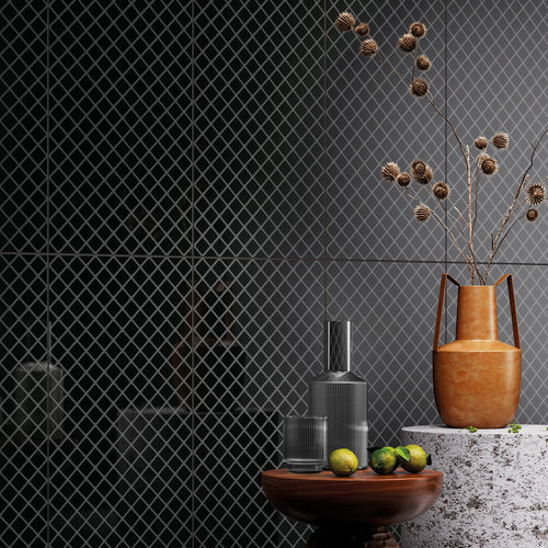 Carrelage en grès cérame - UPSIDE BLACK - CERAMICHE REFIN - d'intérieur / de salle de bain / pour salle de sejour