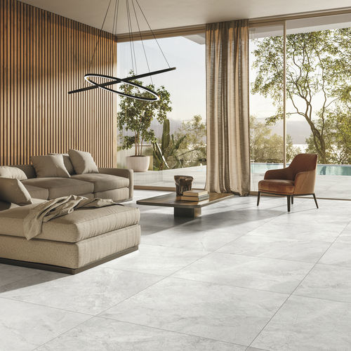Carrelage en grès cérame - RIVER WHITE - CERAMICHE REFIN - brillant / satiné / structure