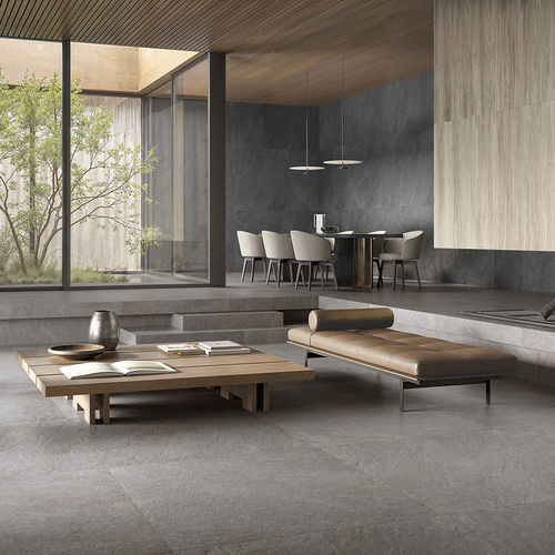 Carrelage en pierre naturelle - ERAS GREIGE - CERAMICHE REFIN - mat / d'intérieur / de salon