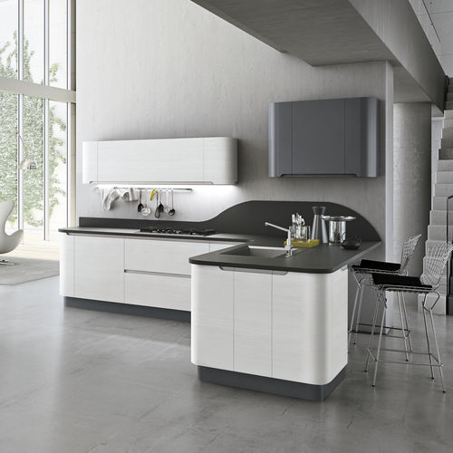 Cuisine contemporaine - BRING - STOSA CUCINE - en bois / en stratifié / avec îlot