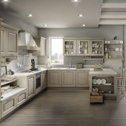 Cuisine classique - BOLGHERI - STOSA CUCINE - en bois massif / en L / en U