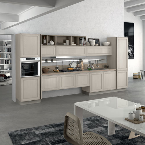 Cuisine classique - MAXIM - STOSA CUCINE - en bois / avec îlot / en L