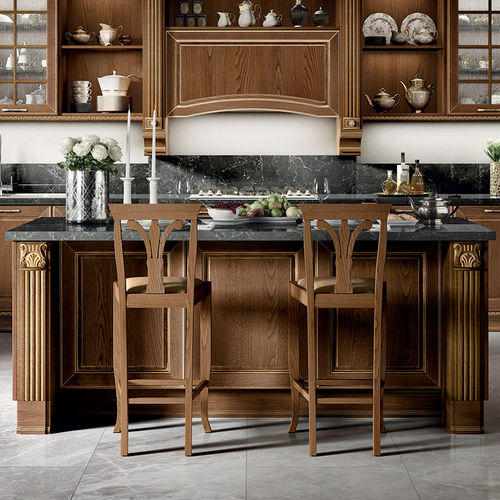 Chaise de bar classique - SGA09 - STOSA CUCINE - de cuisine / en tissu / bois