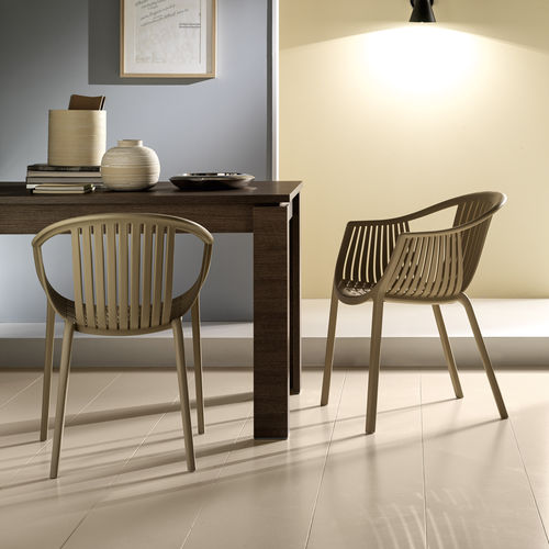 Chaise contemporaine - TATAMI CON BRACCIOLI - STOSA CUCINE - de cuisine / en polypropylène / résidentielle