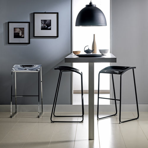Tabouret de bar contemporain - AROD - STOSA CUCINE - en acrylique / avec piètement en métal peint / avec repose-pieds