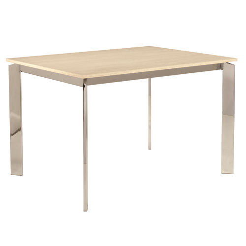 Table à manger contemporaine - CHIARA - STOSA CUCINE - en stratifié / avec piètement en métal chromé / rectangulaire