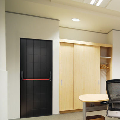 Porte d'intérieur - D-ONE : SBLOCK - Dierre - en acier / battante / pleine