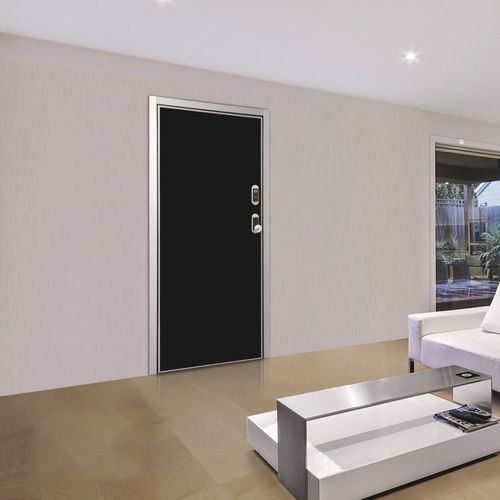 Porte d'intérieur - PRESTIGE : WALL SECURITY - Dierre - en bois / battante / vitrée