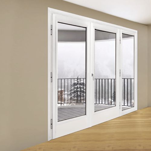 Porte-fenêtre battante - SCREEN - Dierre - en acier / à double vitrage / de sécurité