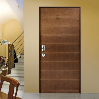 Porte d'entrée - PRESTIGE : D-FIVE STARS - Dierre - en acier / battante / pleine