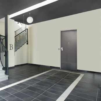 Porte d'intérieur - SYNERGY IN - Dierre - en bois / battante / pleine