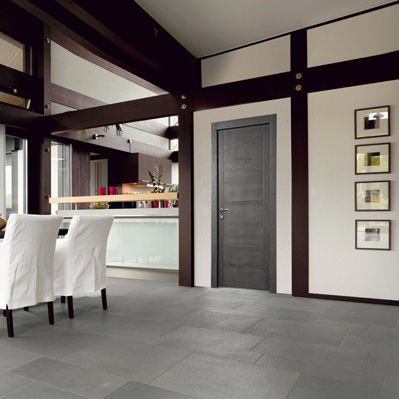 Porte d'intérieur - GLAMOUR - Dierre - en bois massif / battante / coulissante