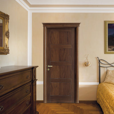 Porte d'intérieur - RICCI - Dierre - en bois massif / battante / vitrée