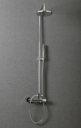Colonne de douche en acier - LINE - Megius SpA - finition chrome / murale / contemporaine