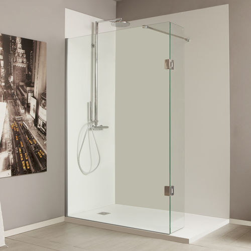 Cabine de douche en verre - ETER SAC - Megius SpA - en aluminium / battante / d'angle