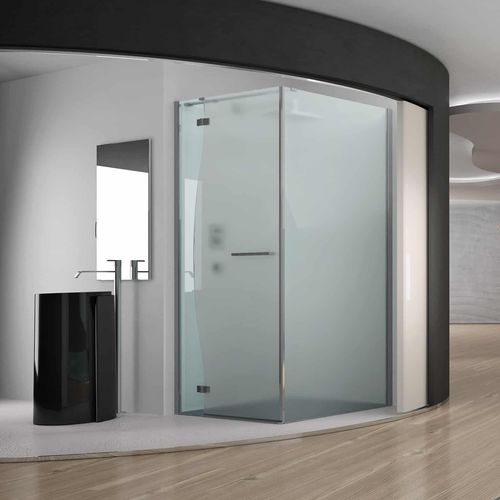 Cabine de douche en verre - MANOLIBERA - Megius SpA - en aluminium / carrée / résidentielle