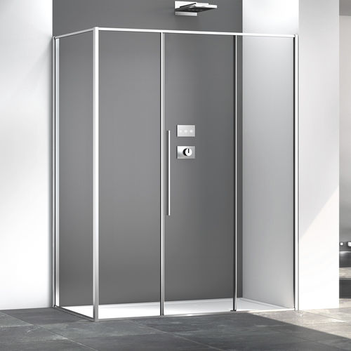 Cabine de douche en verre - ZEN PCS+F00 - Megius SpA - en aluminium / en inox / à portes coulissantes