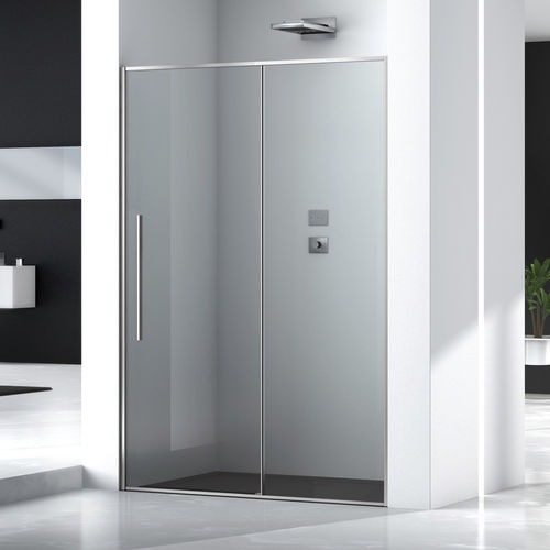 Cabine de douche en verre - ZEN P1S - Megius SpA - en aluminium / en inox / à portes coulissantes