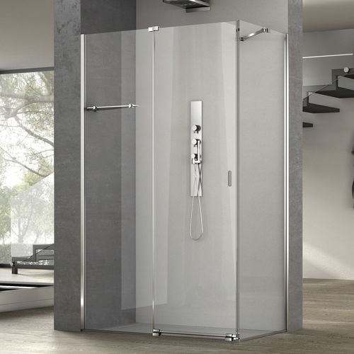 Cabine de douche en verre - ILLUSION A1S+FS0 - Megius SpA - en aluminium / en inox / à portes coulissantes