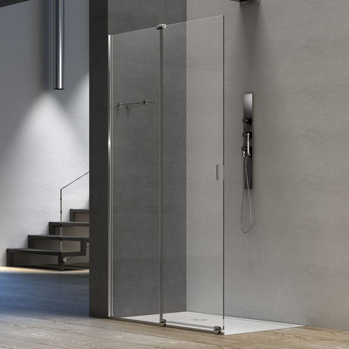 Cabine de douche en aluminium - ILLUSION SA0 - Megius SpA - en inox / à portes coulissantes / en niche
