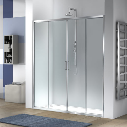 Cabine de douche en verre - LIVE P2S - Megius SpA - en aluminium / à portes coulissantes / d'angle