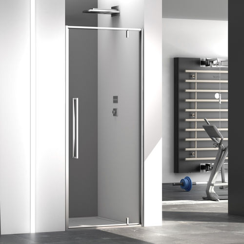 Cabine de douche en verre - ZEN PV0 - Megius SpA - en aluminium / avec porte pivotante / en niche