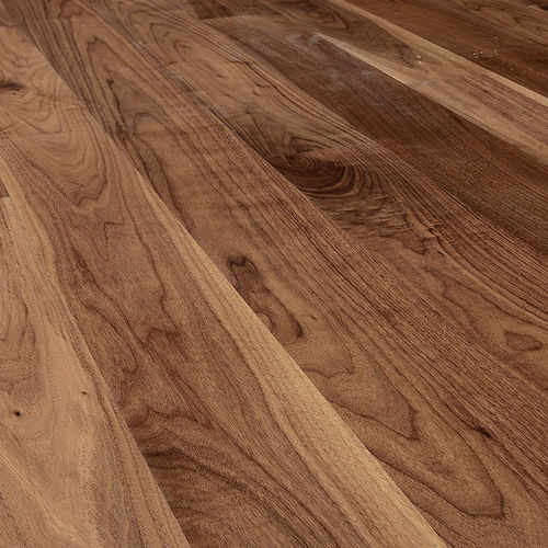 Parquet contrecollé - stile - en noyer américain / huilé / verni