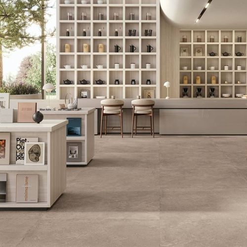 Carrelage en porcelaine - WHISPER  - CERAMICHE SUPERGRES - en pierre calcaire / mat / finition pierre