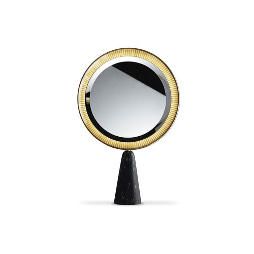 Miroir à poser - SELENE - Gallotti&Radice - contemporain / rond / en métal laqué