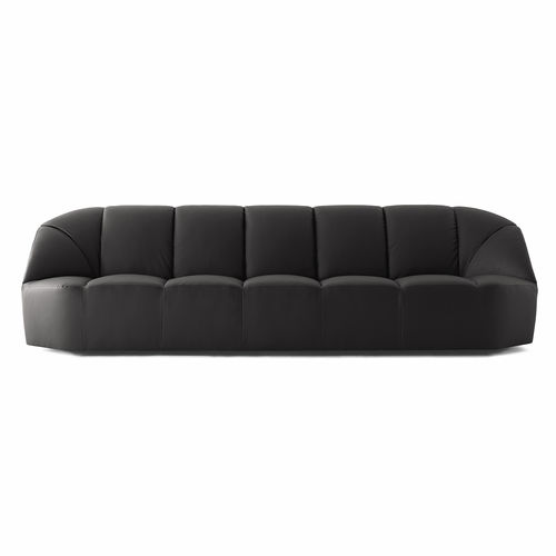 Canapé contemporain - CLOUD - Gallotti&Radice - en velours / en cuir / noir