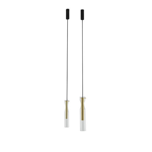 Suspension - EPSILON SOLA - Gallotti&Radice - en métal chromé / en verre / contemporaine