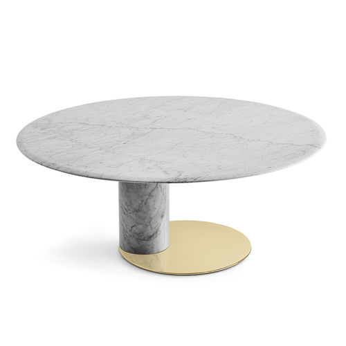 Table contemporaine - OTO BIG - Gallotti&Radice - en marbre / ronde