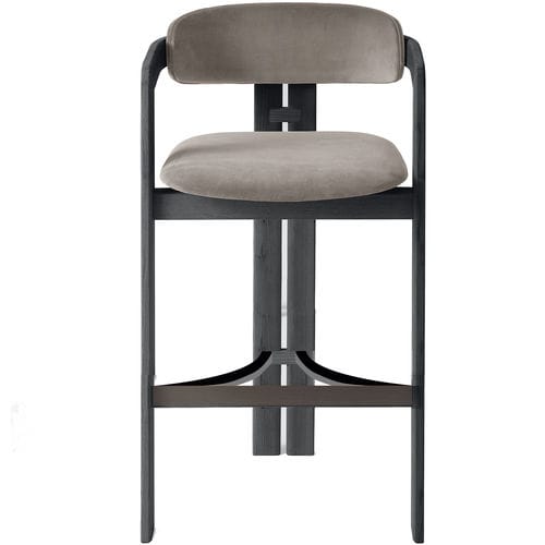 Chaise de bar contemporaine - 0419 - Gallotti&Radice - d'intérieur / en tissu / en cuir
