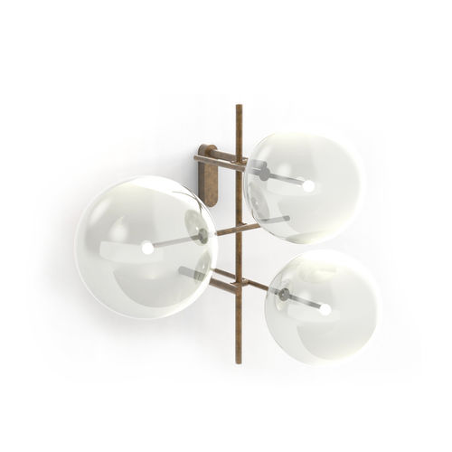 Applique murale contemporaine - BOLLE ARIA - Gallotti&Radice - d'intérieur / en laiton / en verre soufflé