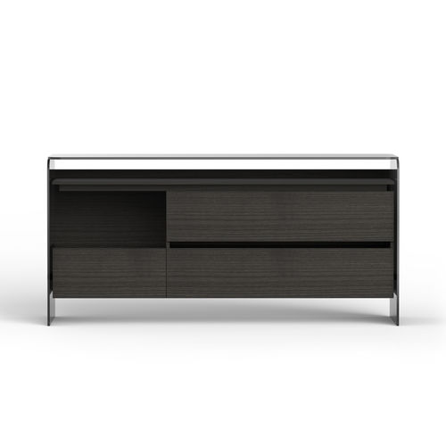 Commode contemporaine - HOLLY COMÒ - Gallotti&Radice - en frêne / en verre / rectangulaire