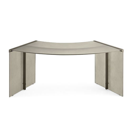 Bureau sur pied - PRESIDENT GOLD EDITION  - Gallotti&Radice - contemporain / en verre trempé / courbé