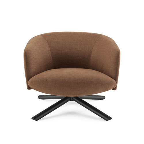 Fauteuil contemporain - LIVRE - Gallotti&Radice - en tissu / en cuir / en bois