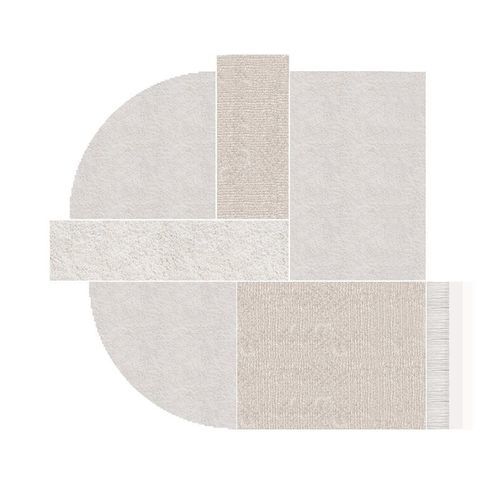 Tapis contemporain - Metaphores - Gallotti&Radice - à motif / tissé main / beige