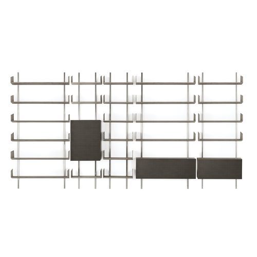 Système d'étagères mural - Brera 23 - Gallotti&Radice - contemporain / en métal laqué / en frêne