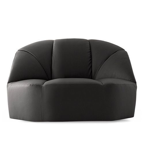 Fauteuil contemporain - CLOUD POLTRONA - Gallotti&Radice - en tissu / en cuir / en bois