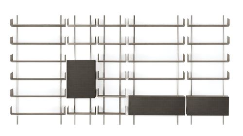 Système d'étagères mural - Brera - Gallotti&Radice - contemporain / en métal laqué / en laiton nickelé