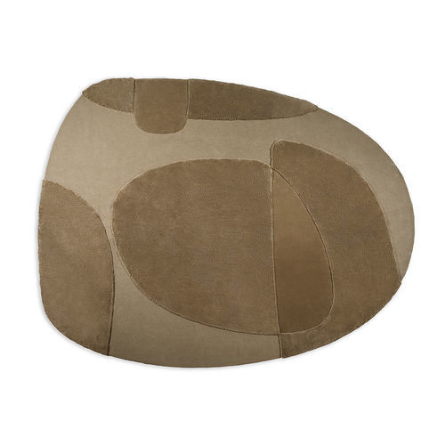 Tapis contemporain - Ato - Gallotti&Radice - à motif géométrique / en laine de Nouvelle Zélande / rond