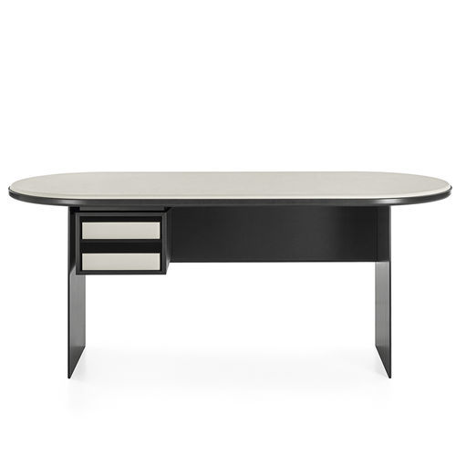 Meuble secrétaire contemporain - SENSEI DESK - Gallotti&Radice - en métal laqué / en bois laqué / en verre