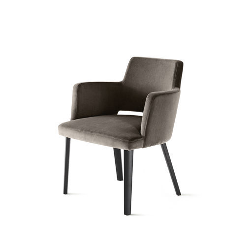 Chaise contemporaine - Thea Queen - Gallotti&Radice - d'intérieur / en tissu / en cuir