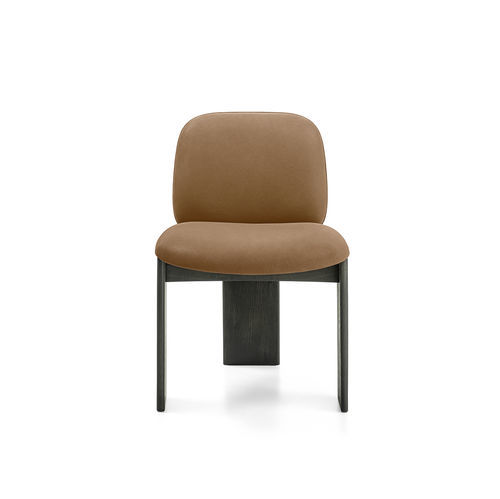Chaise contemporaine - Saki - Gallotti&Radice - d'intérieur / en cuir / en tissu