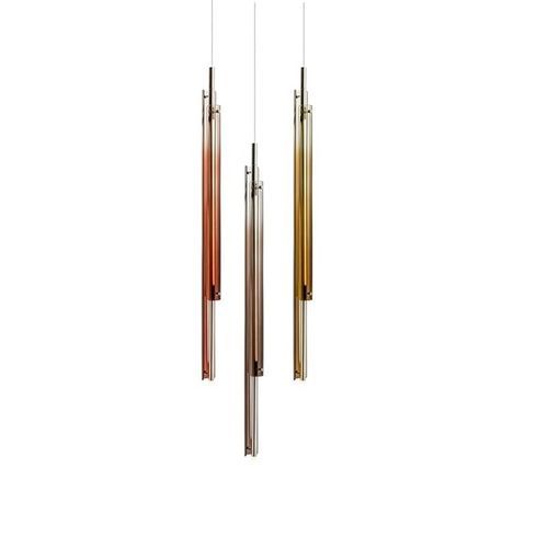 Suspension - Tratto - Gallotti&Radice - en nickel / en cristal / contemporaine