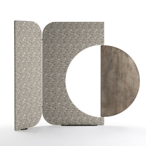Paravent contemporain - ENSO - Gallotti&Radice - en bois / en tissu / professionnel