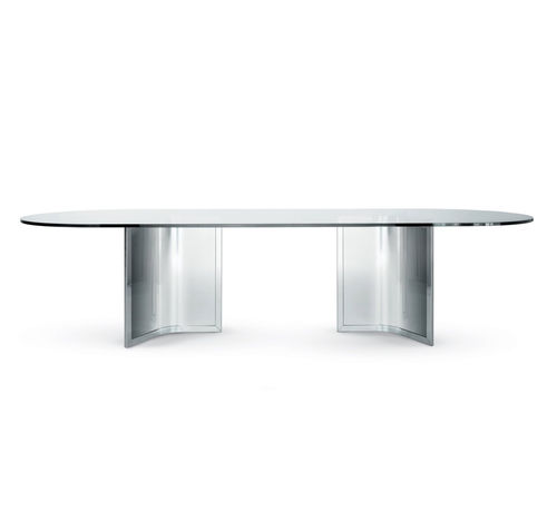 Table de conférence contemporaine - RAJ - Gallotti&Radice - en aluminium / en métal chromé / en acier inoxydable poli